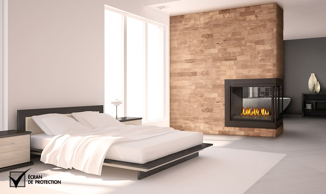 Napoleon BHD4 fireplace see through